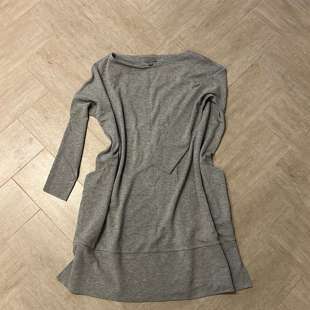 COS oversized gray dress.